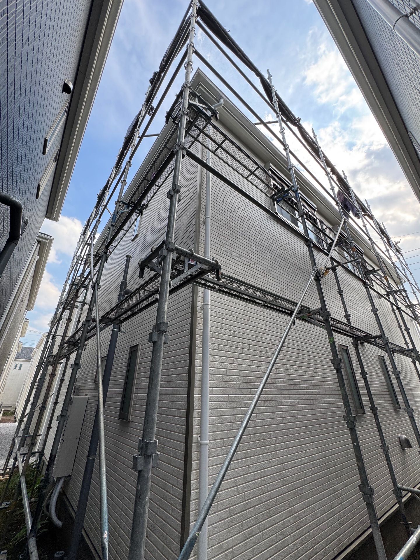 【足場】相模原市中央区並木にて仮設工事